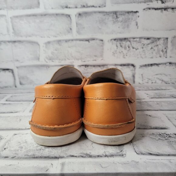 Cole Haan Pinch Main Classic Orange Penny Loafers Women's Size 9 - Picture 4 of 7